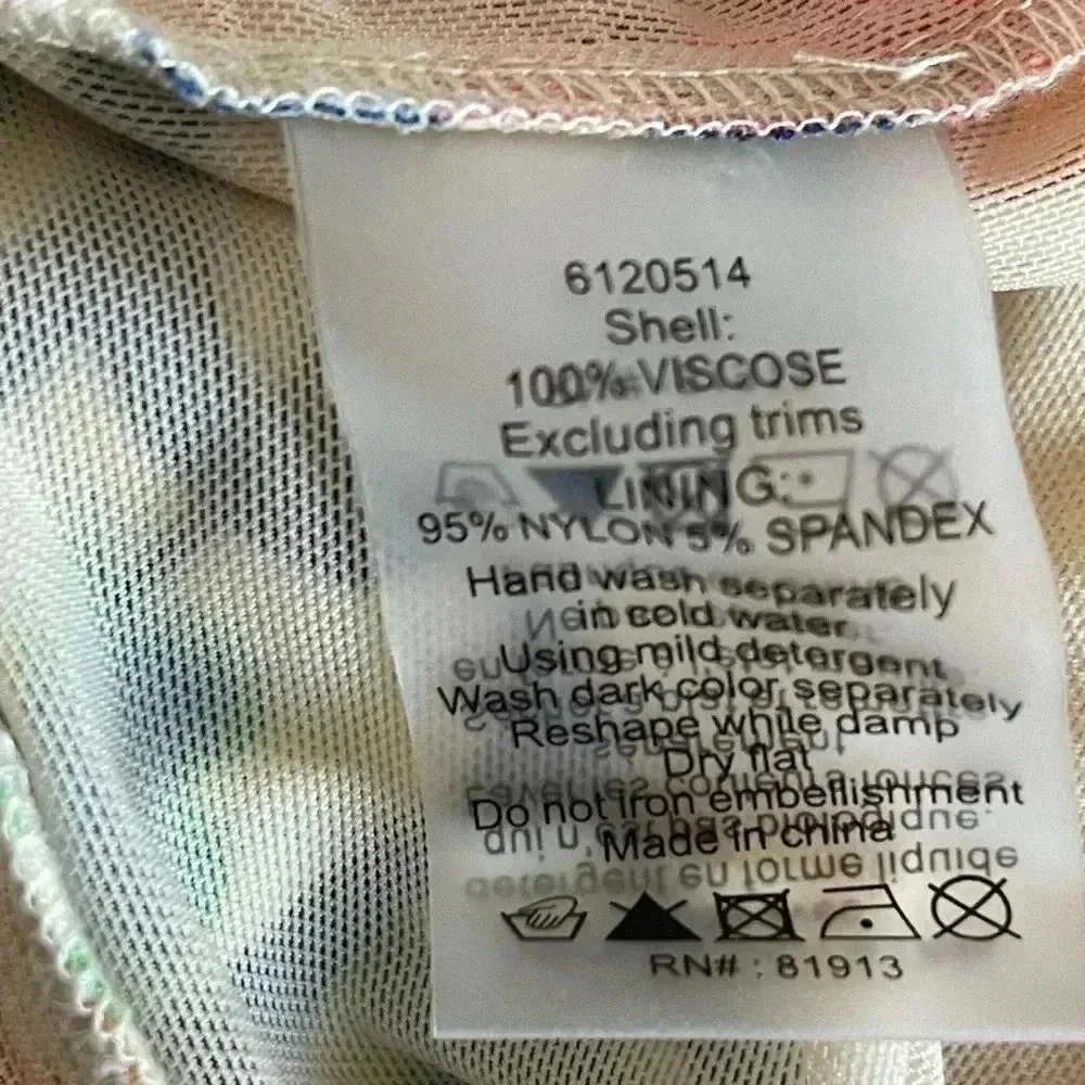 Anthropologie Plenty By Tracy Reese Ruffled Floral Romper Tie Waisted size M - Picture 6 of 7